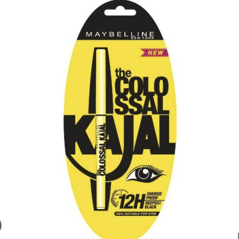 Maybelline New York The Colossal Kajal, Smudgeproof & Waterproof Lasts Up To 24H - Deep Black