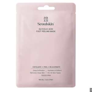 SeoulSkin Glycolic Acid Foot Peeling Mask (1 Pair), Korean Peeling & Exfoliating | Deep Exfoliation with Glycolic Acid, Removes Dead Skin, Cruelty-Free, Foot Peel Off Mask