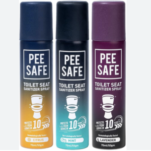 Pee Safe Toilet Seat Sanitizer Spray 75 ml