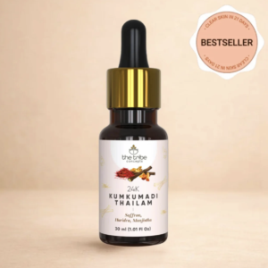The Tribe Concepts 24k Kumkumadi Thailam, Skin Brightening, Oil, Toned Glow Enriched With Saffron & Sandalwood, 100% Chemical Free & Natural, 30ml