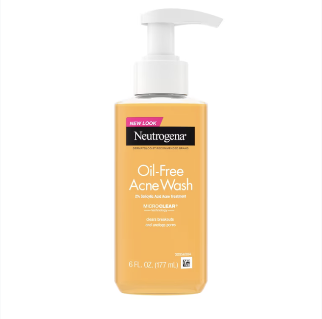 Neutrogena Oil-Free Acne Face Wash, Salicylic Acid Facial Cleanser & Acne Treatment