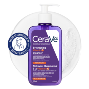 CeraVe Brightening Vitamin C Cleanser, Exfoliating Face Wash for Dark Spots with Vitamin C, Niacinamide and Ceramides 237ml